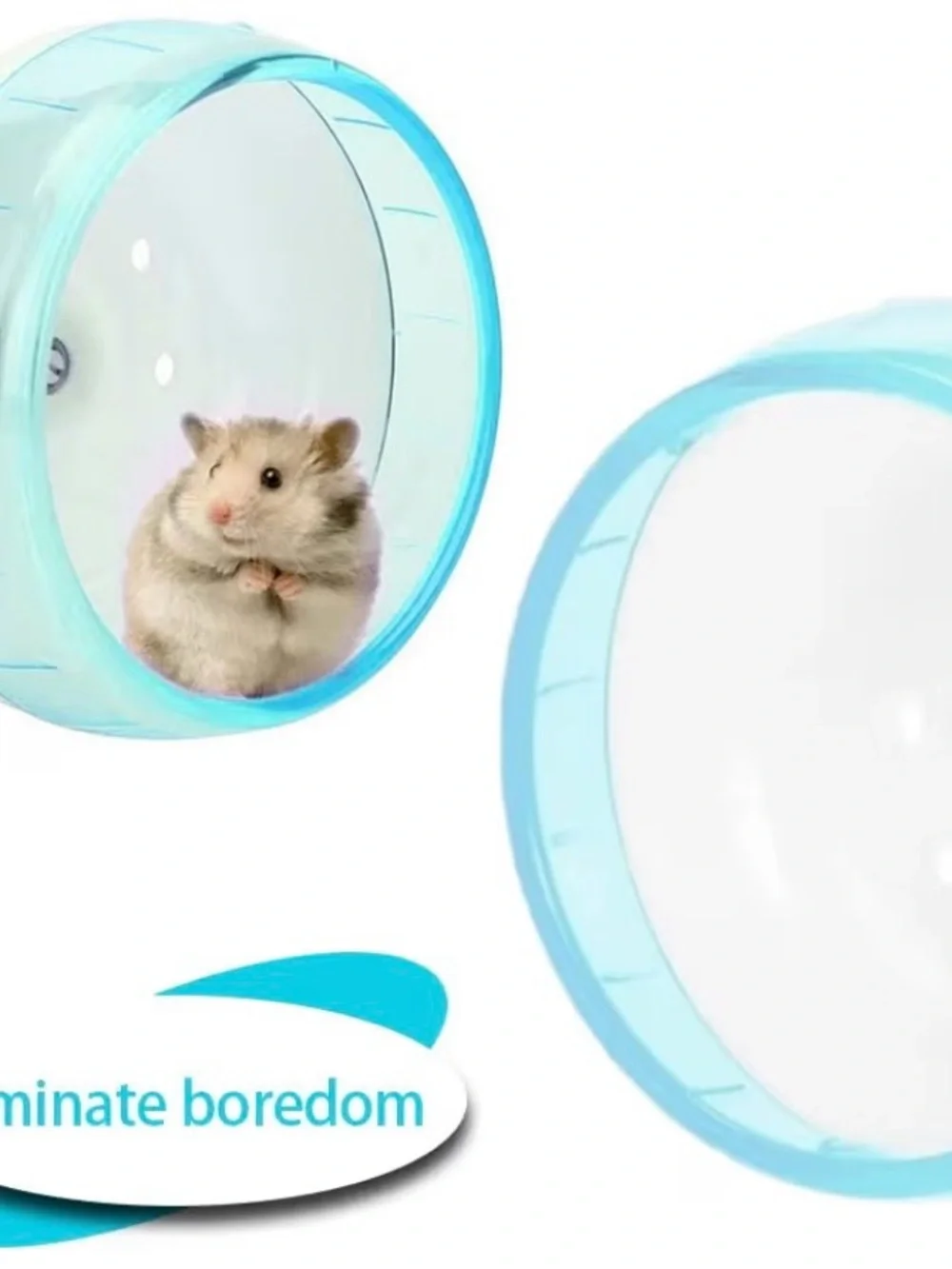 New Silent Wheel Non-Slip Pets Running Exercise Wheel Small Animal Hamster 4.7In